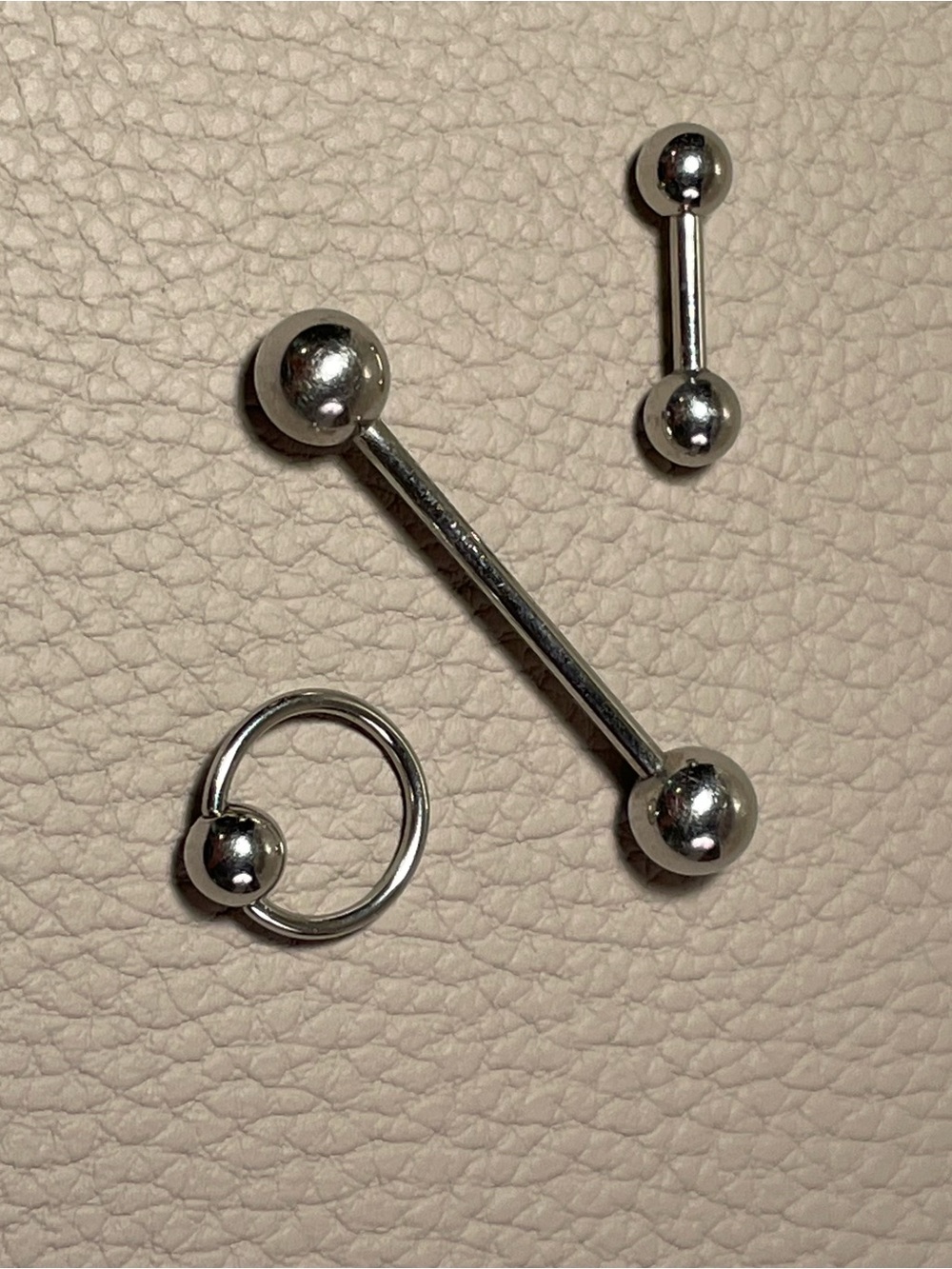 Stainless Steel Body Jewelry Set - Barbell & Captive Ring